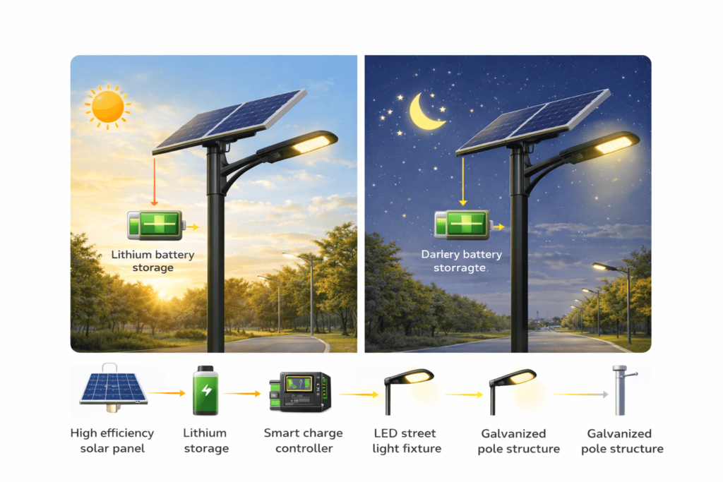 How Solar Street Lights Work